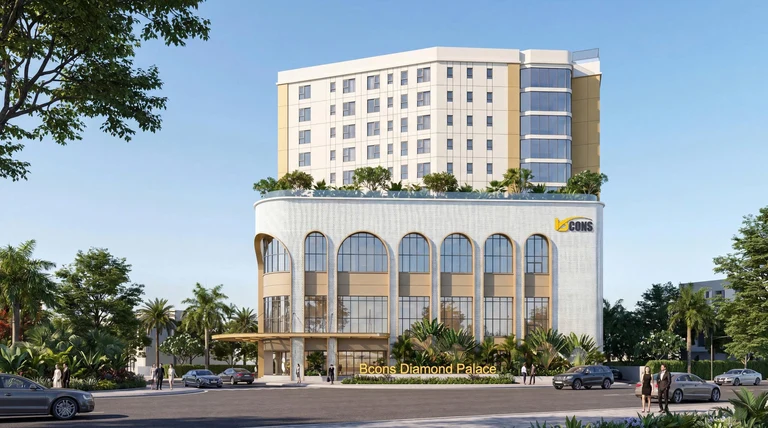 Phối cảnh tổng thể Bcons Diamond Palace