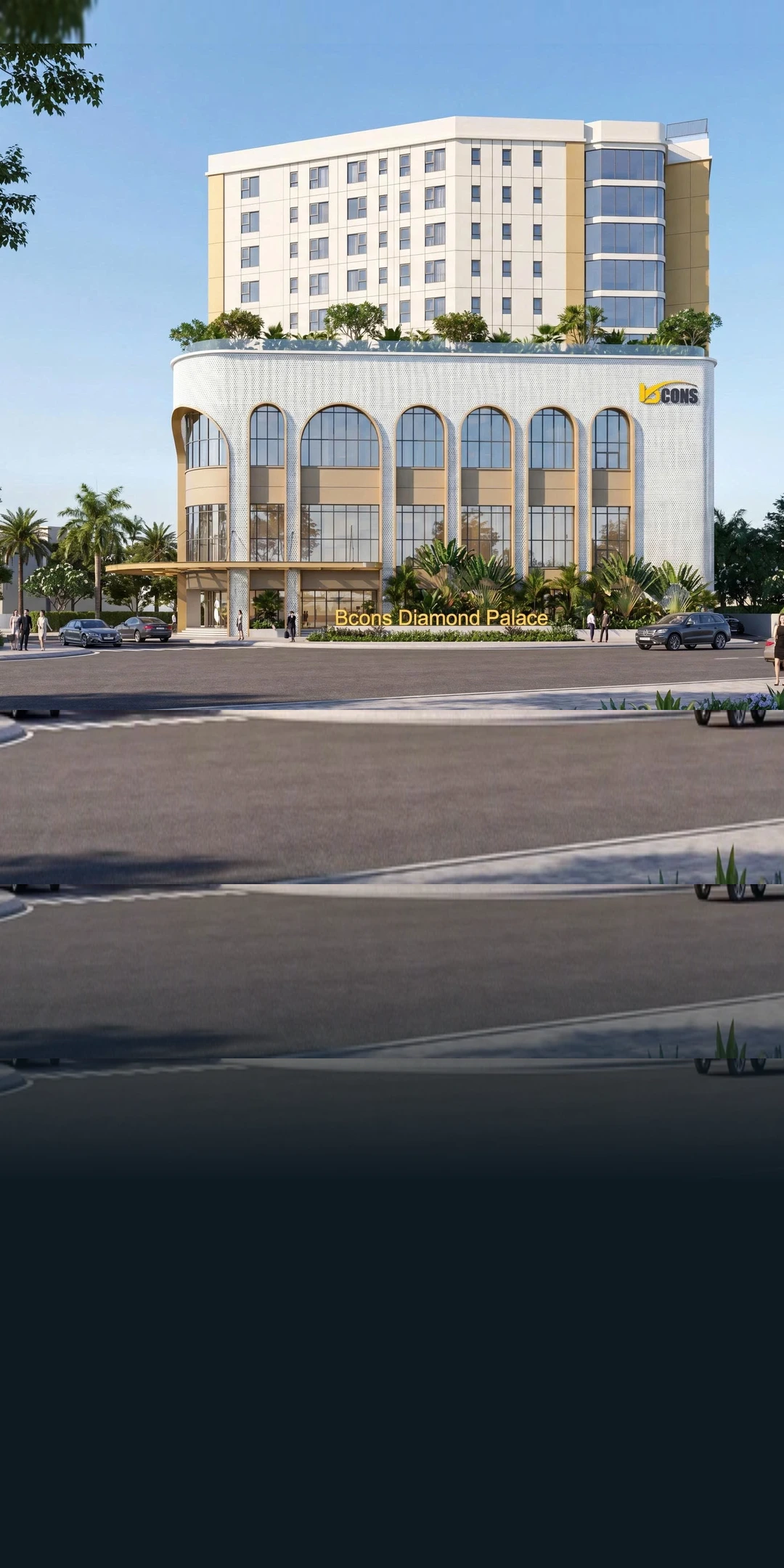 Phối cảnh tổng thể Bcons Diamond Palace