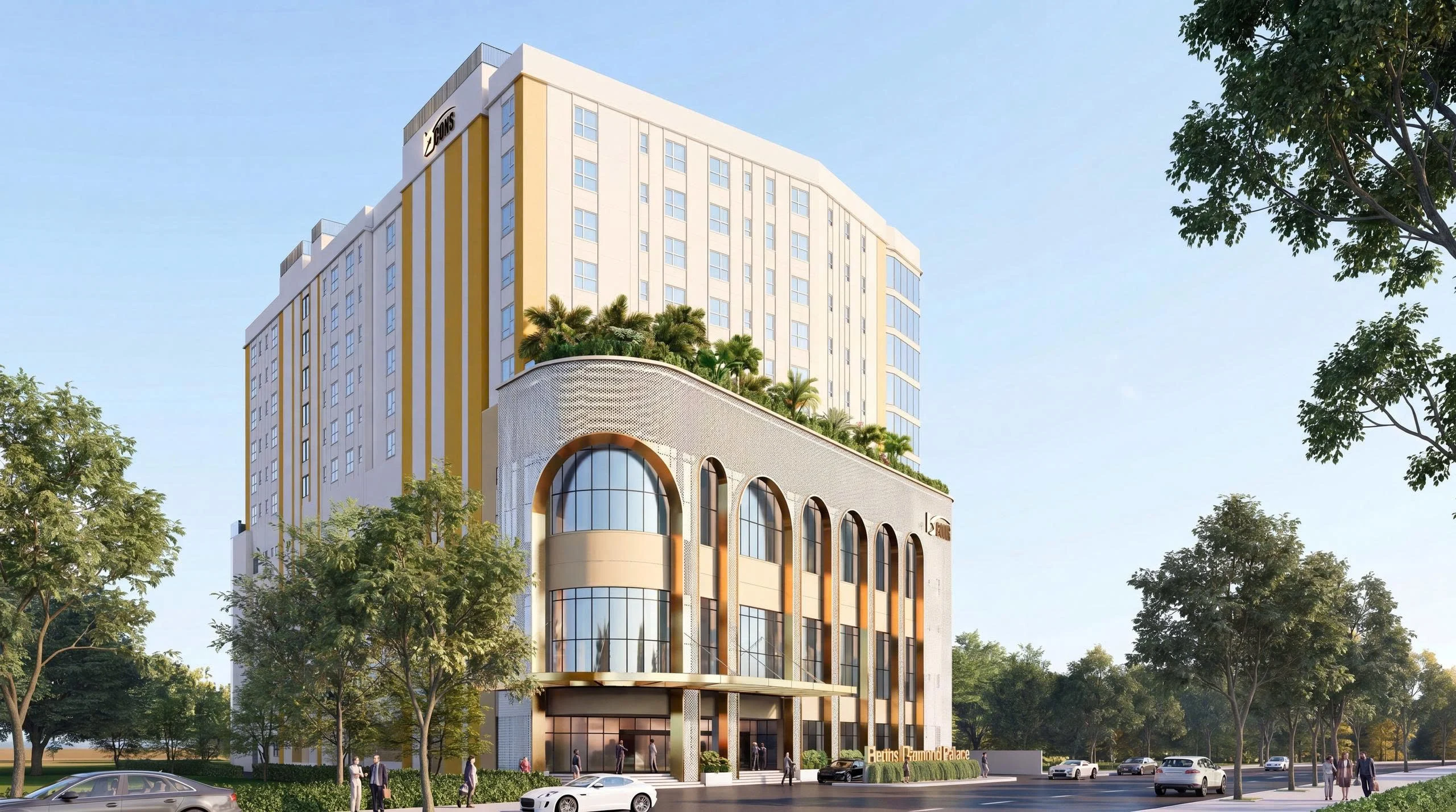 Kiến trúc mái vòm Bcons Diamond Palace